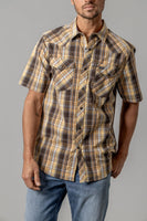 Kimes Ranch - Wabasa Short Sleeve Dress Shirt (Gold)