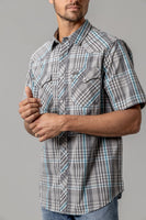 Kimes Ranch - Wabasa Short Sleeve Dress Shirt (Grey)