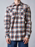 Kimes Ranch - Men's Long Sleeved Shirt Hays (Mid Blue)