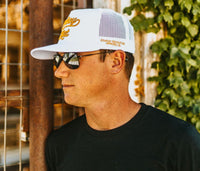 Cowboy Revolution Cap - Cowboy Hat 5 Panel (White)