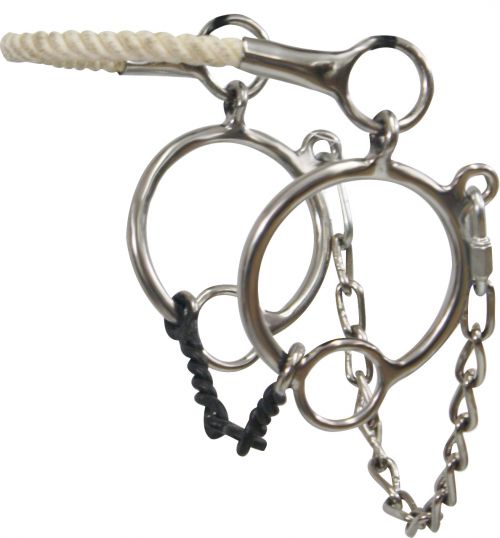 Dogbone Snaffle With Rope Noseband