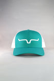 Kimes Weekly Trucker Cap - Teal/White