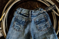 CC Western Boy's Jeans - Relaxed Fit Medium Wash