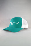 Kimes Weekly Trucker Cap - Teal/White