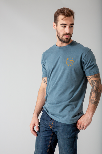 Kimes Ranch Tee - Shielded Trucker Indigo