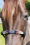 Professional's Choice Rope Halter - Black/Beaded Details