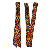 Nylon Latigo Set - Turquoise & Mustard Aztec