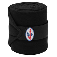Professional's Choice Polo Wraps - Black 4 Pack
