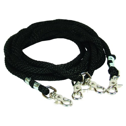 Rope Draw Reins - Firm Poly Cord