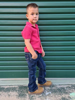 CC Western Boy's Jeans - Classic Fit Dark Wash
