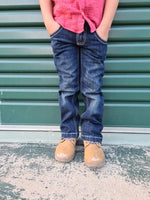 CC Western Boy's Jeans - Classic Fit Dark Wash