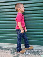 CC Western Boy's Jeans - Classic Fit Dark Wash