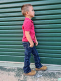 CC Western Boy's Jeans - Classic Fit Dark Wash