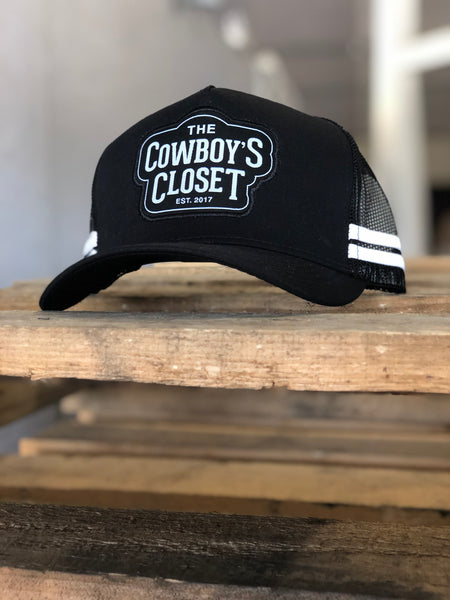 The Cowboy's Closet Cap - Black/White