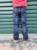 CC Western Boy's Jeans - Classic Fit Dark Wash