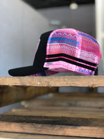The Cowboy's Closet Cap - Black/Pink Aztec