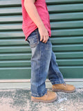 CC Western Boy's Jeans - Relaxed Fit Medium Wash