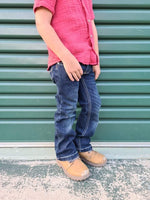 CC Western Boy's Jeans - Classic Fit Dark Wash